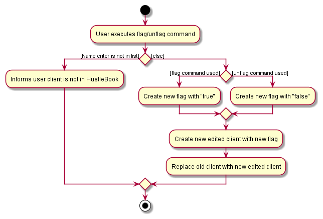 Flag Client Activity Diagram